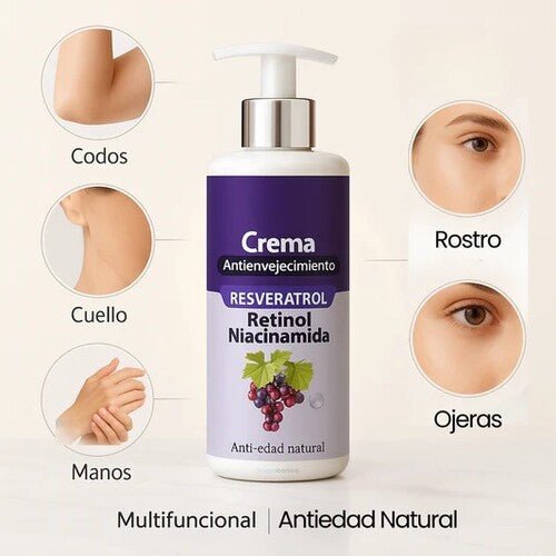 Crema Resveratrol Antienvejecimiento - Mi tienda